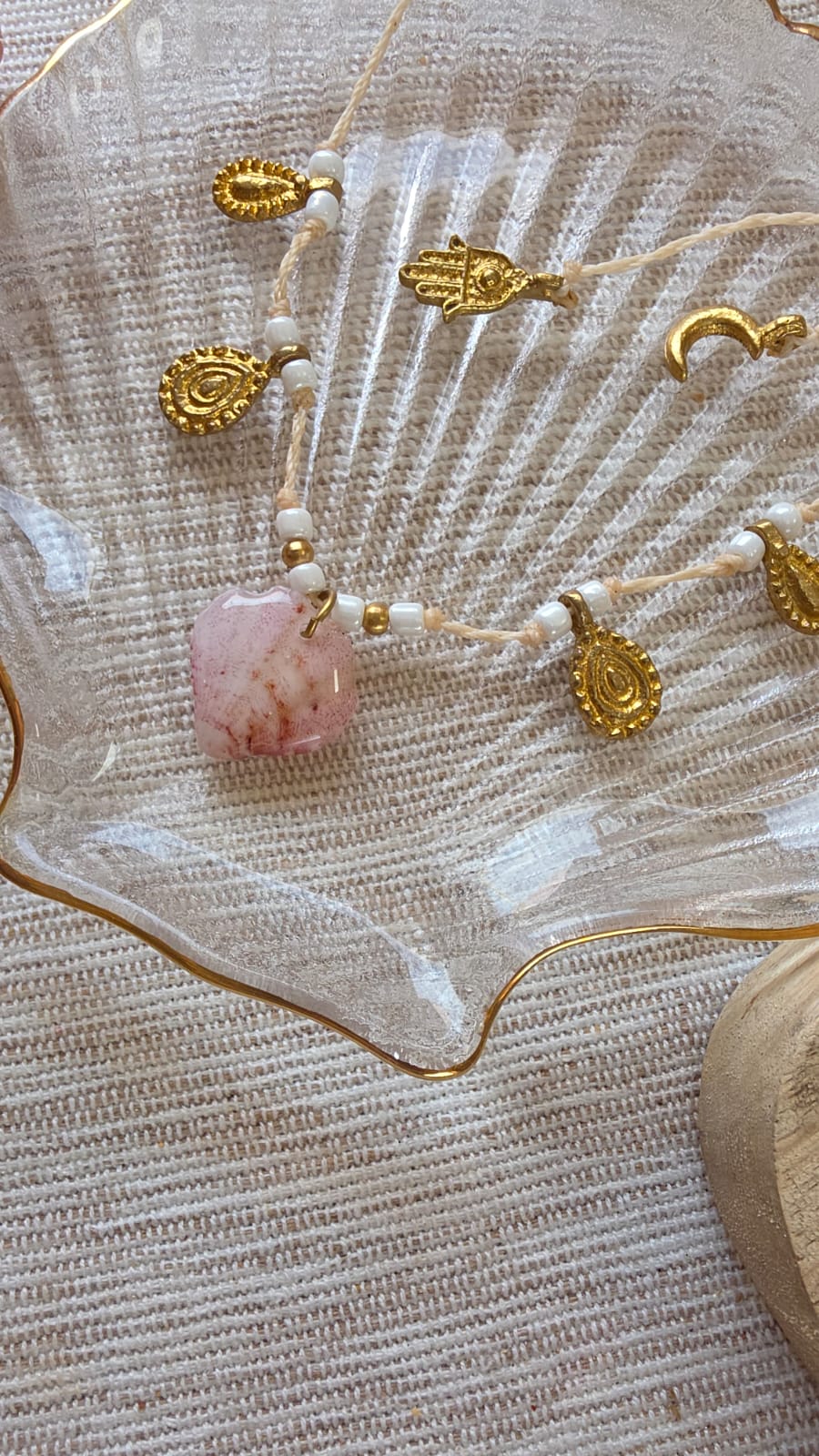 Pink Shell Kette